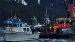 Voyager at work during Oil Spill Training