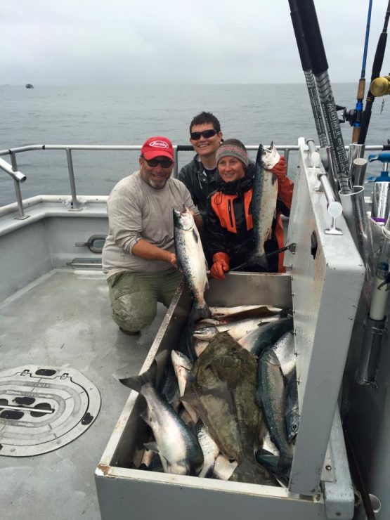 24 halibut/36 silvers and two yellow eye rockfish and a tagg...