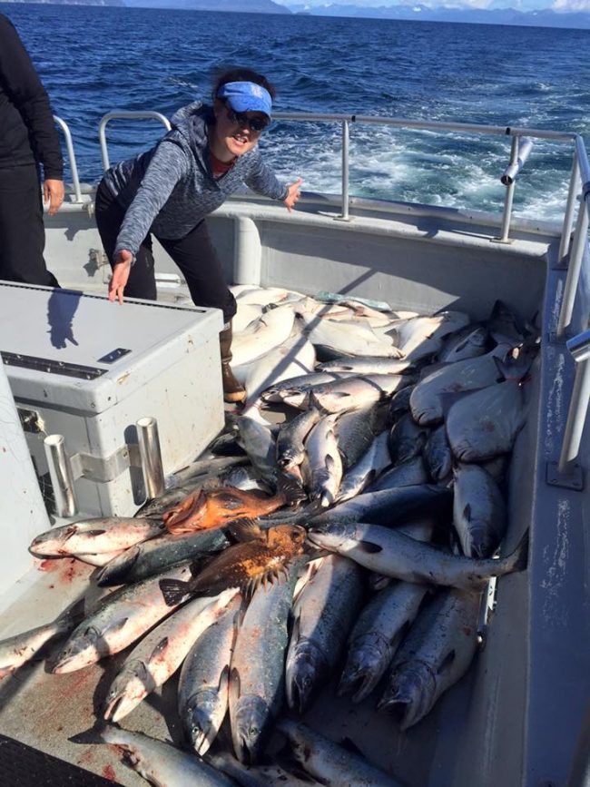 Flat calm and the fish are jumping in the boat!!...
