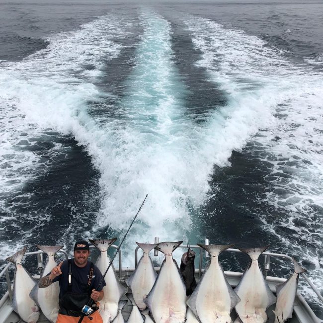 Great on the water with the Crackerjack Voyager!! #halibut #...
