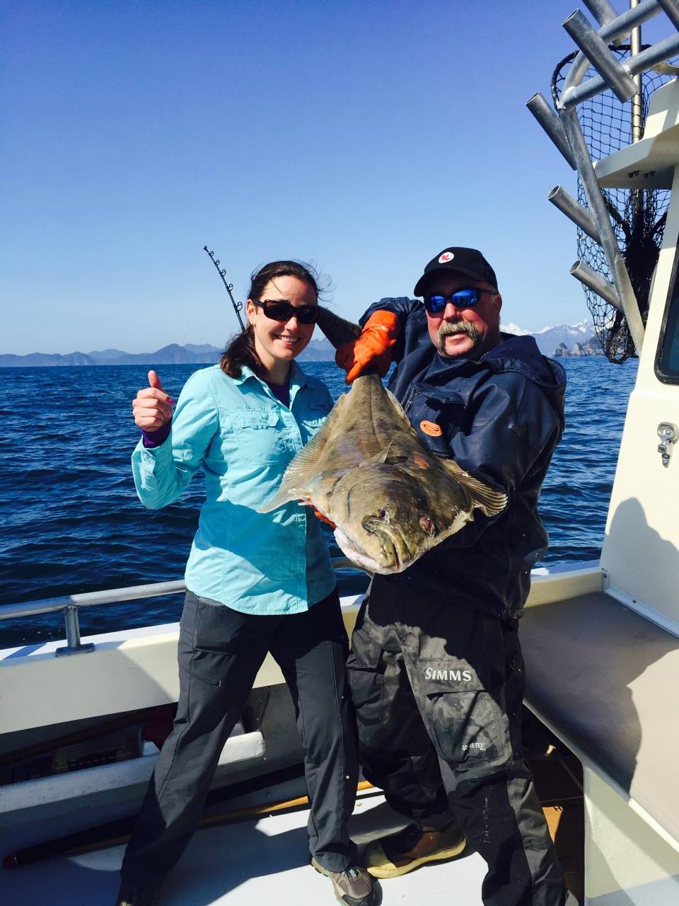 It's a beautiful day in May to catch halibut!...