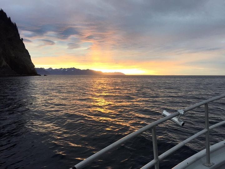 Late August sunrise in the Gulf of Alaska...