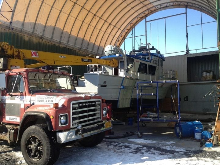 One more of the engines going in this afternoon. Nice work C...