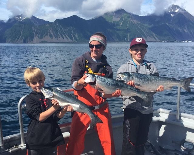 Silver Salmon massacre!!  Great way to end four days of fish...