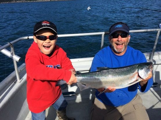 The Salmon are showing up in the usual place and are a huge ...